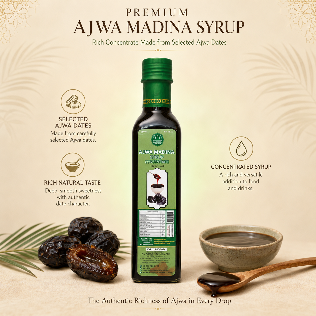 Ajwa Madina Syrup Concentrate - 250ml