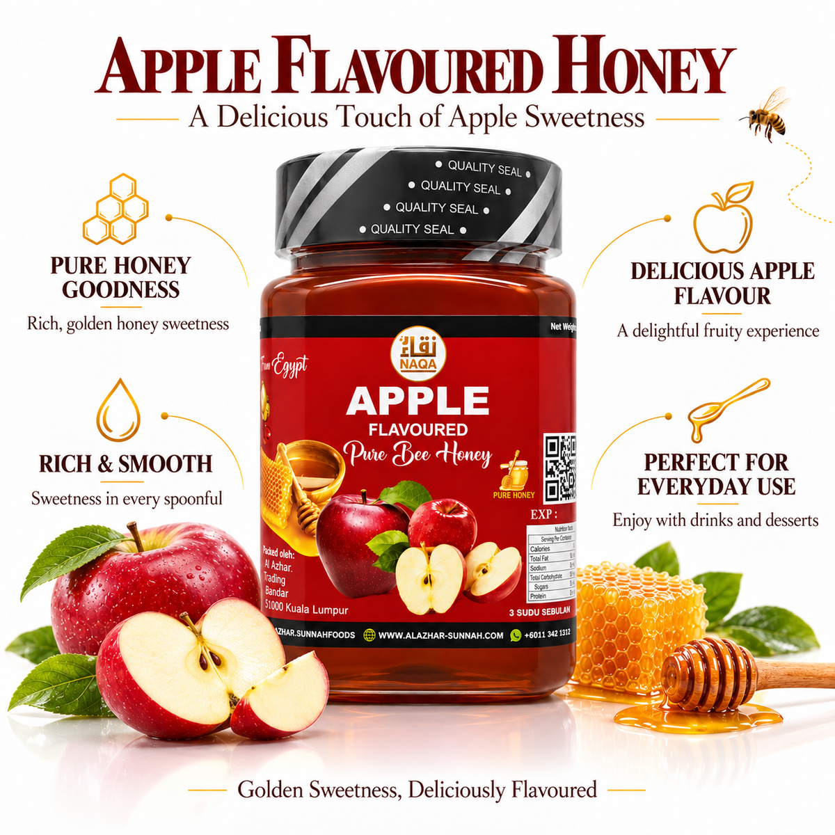 Apple Pure Bee Honey