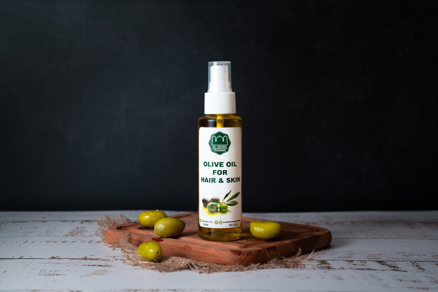 Olive Oil For Hair & Skin 100ml