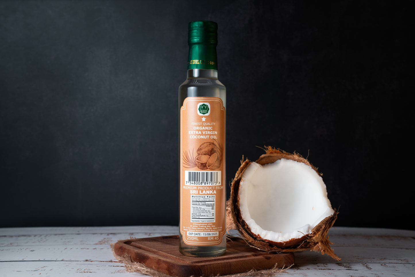 Organic Extra Virgin Coconut Oil 250ml