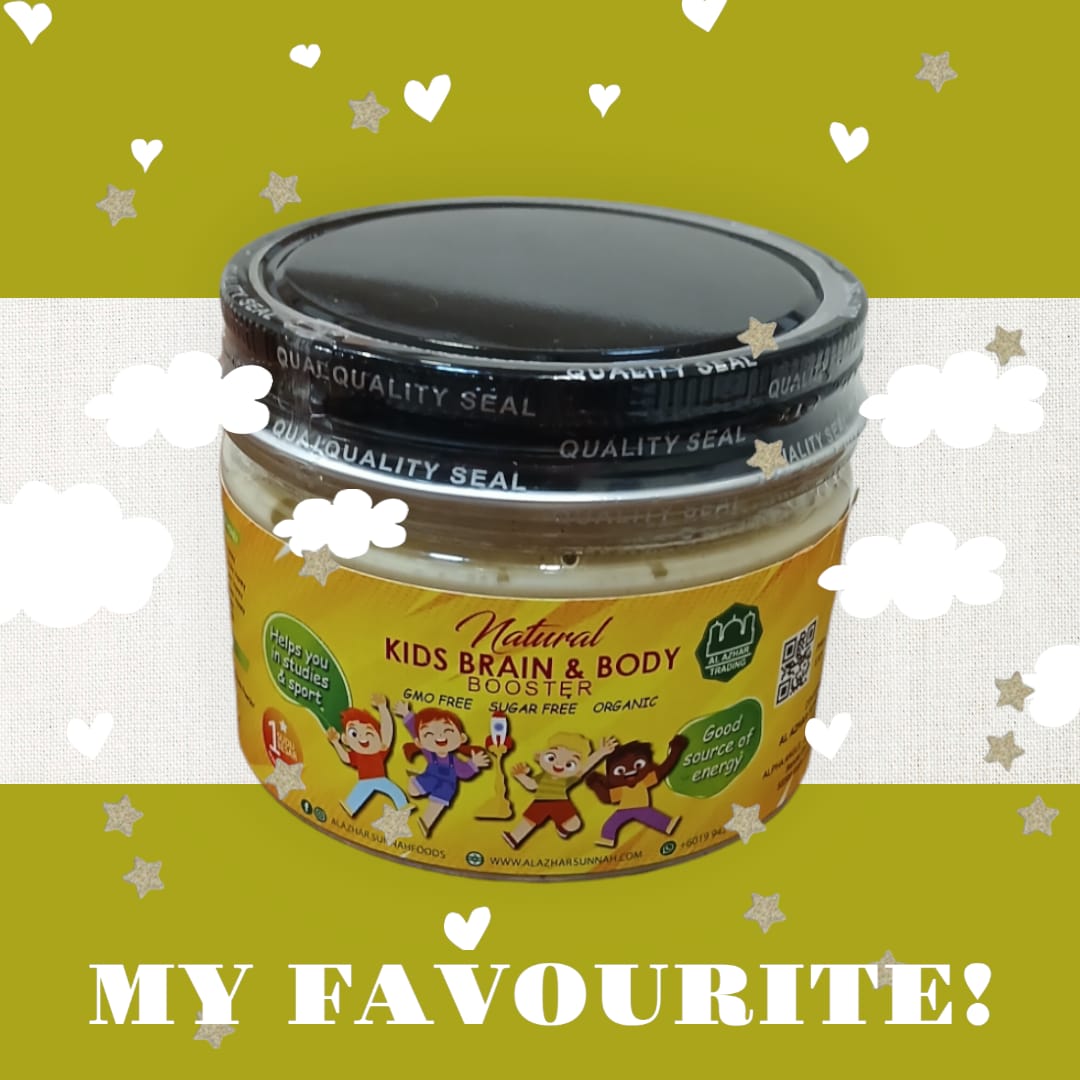 Natural Kids Brain & Body Booster For Healthy and Happy Kids GMO Free, Sugar Free, Organic