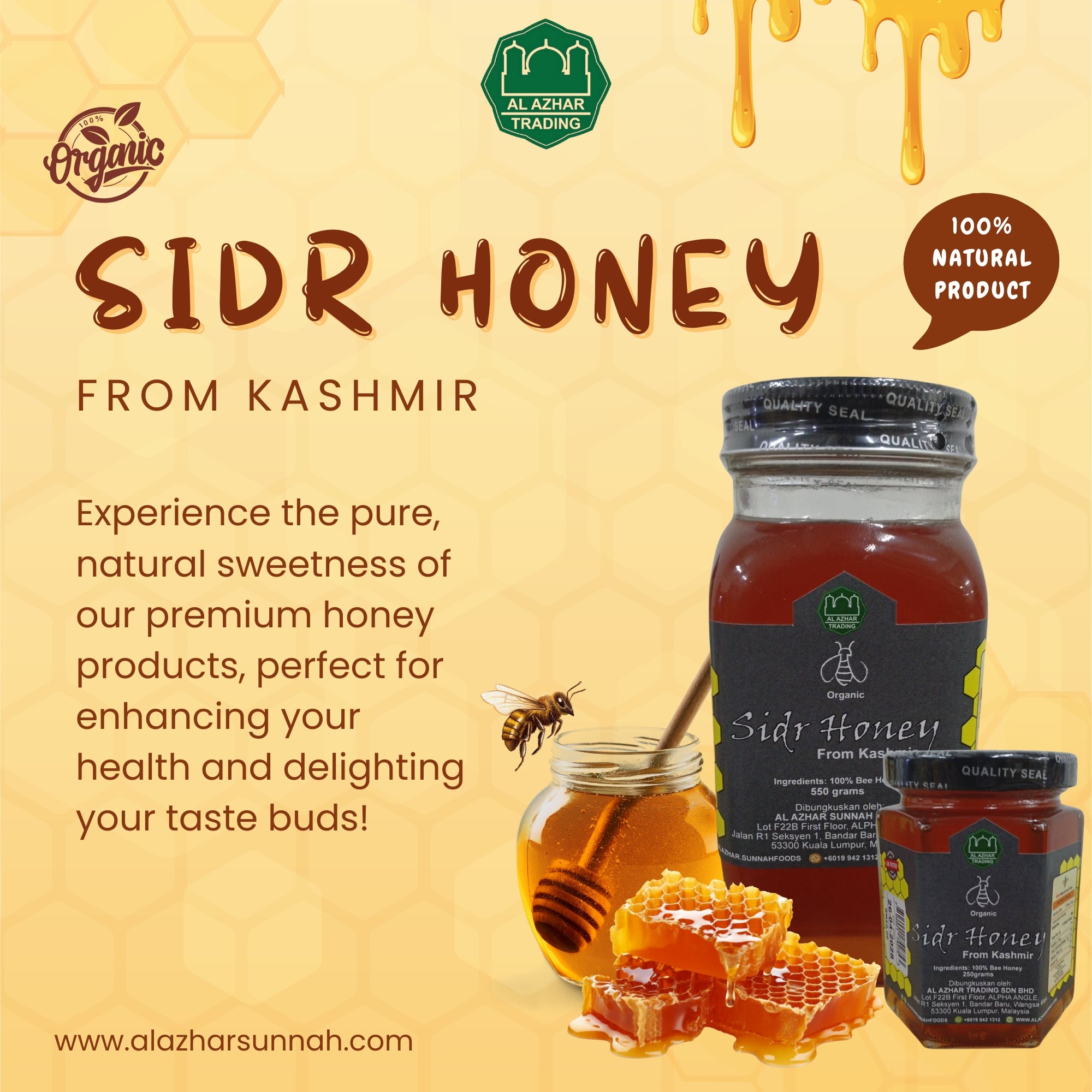 Sidr Honey from Kashmir by Al Azhar Trading – Alazhar Sunnah