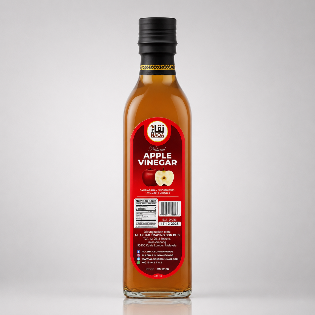Natural Appel Vinegar 400ml