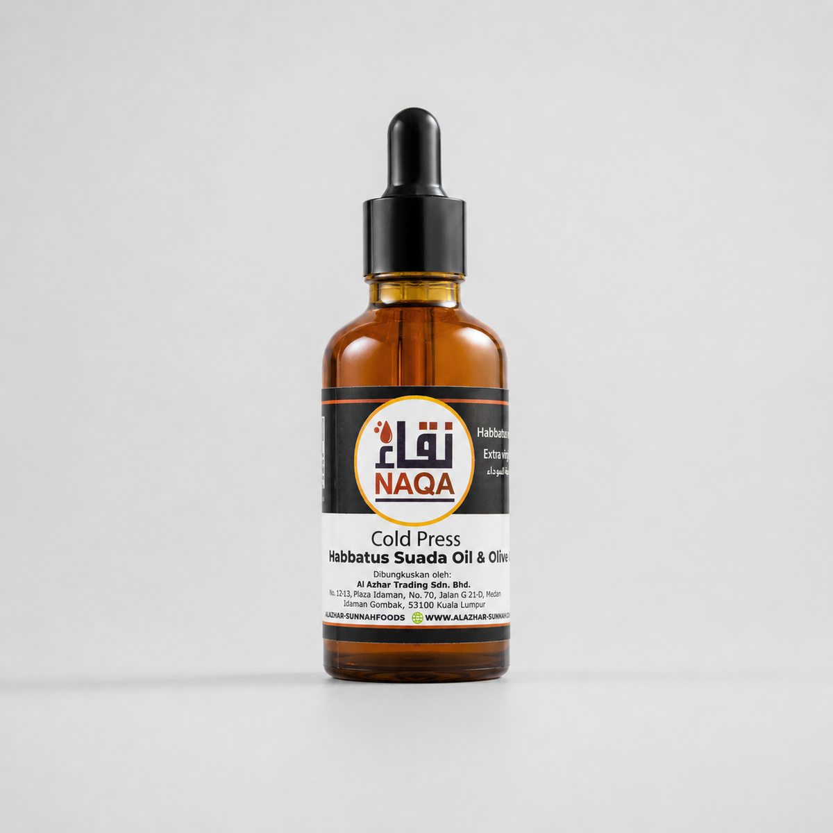 Naqa cold press habbatu Sauda oil with olive oil