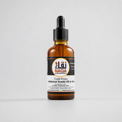 Naqa cold press habbatu Sauda oil with olive oil