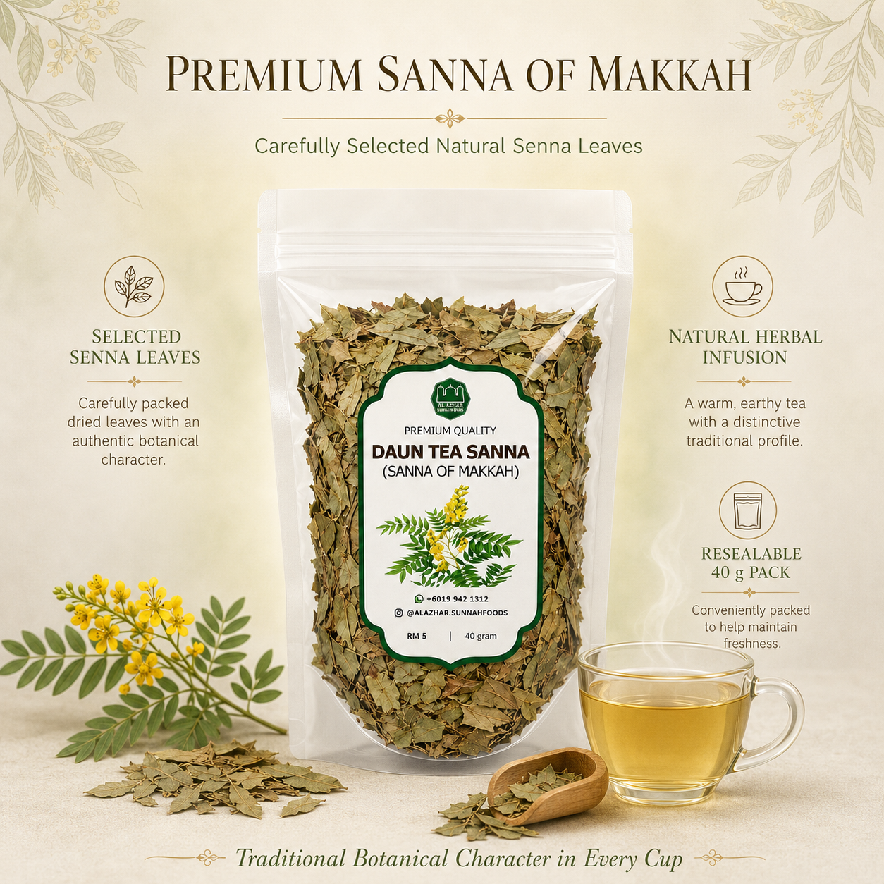 Daun Makkah Sanna Leaves Organic
