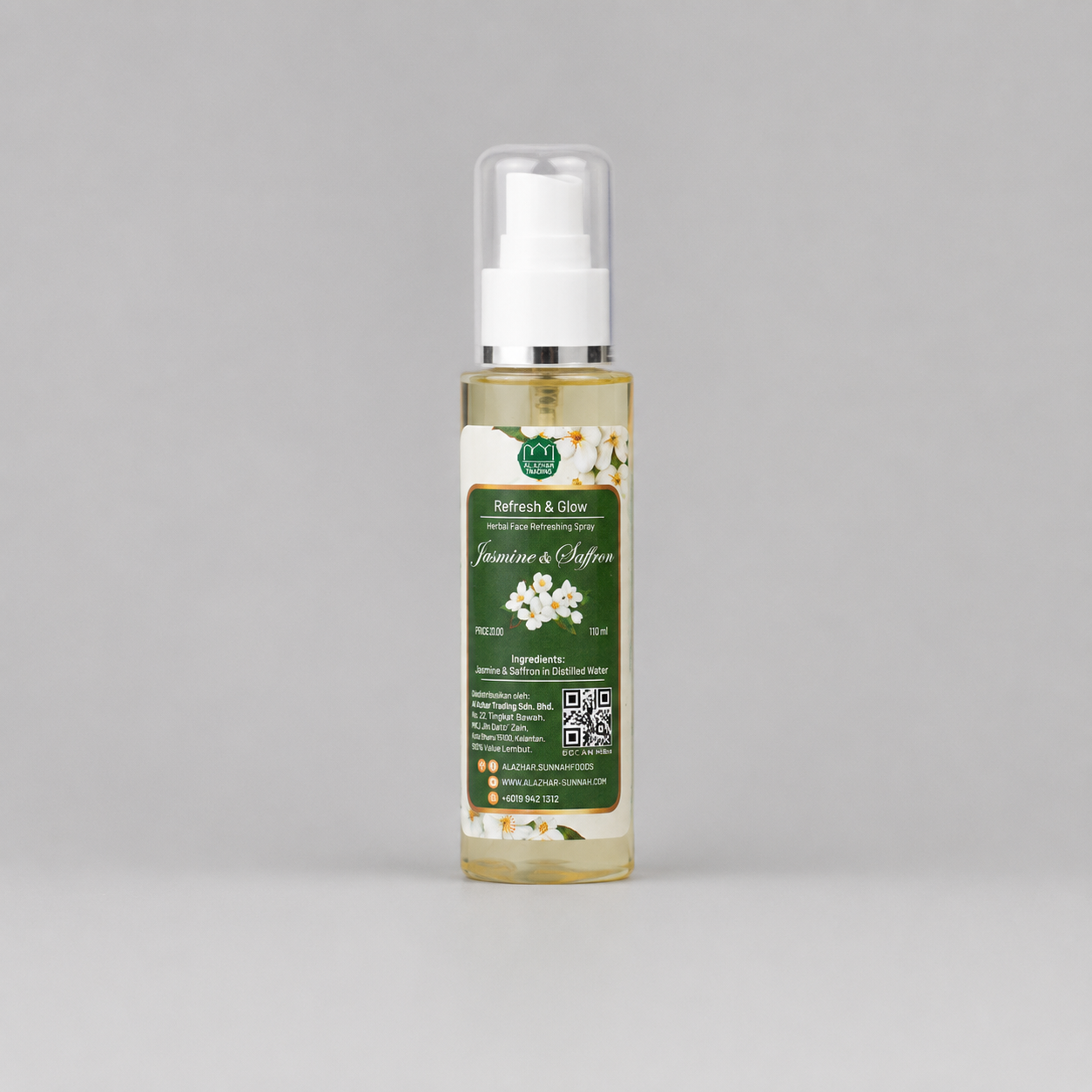 Semburan Penyegar Wajah Herba Air Saffron & Melur 100ml