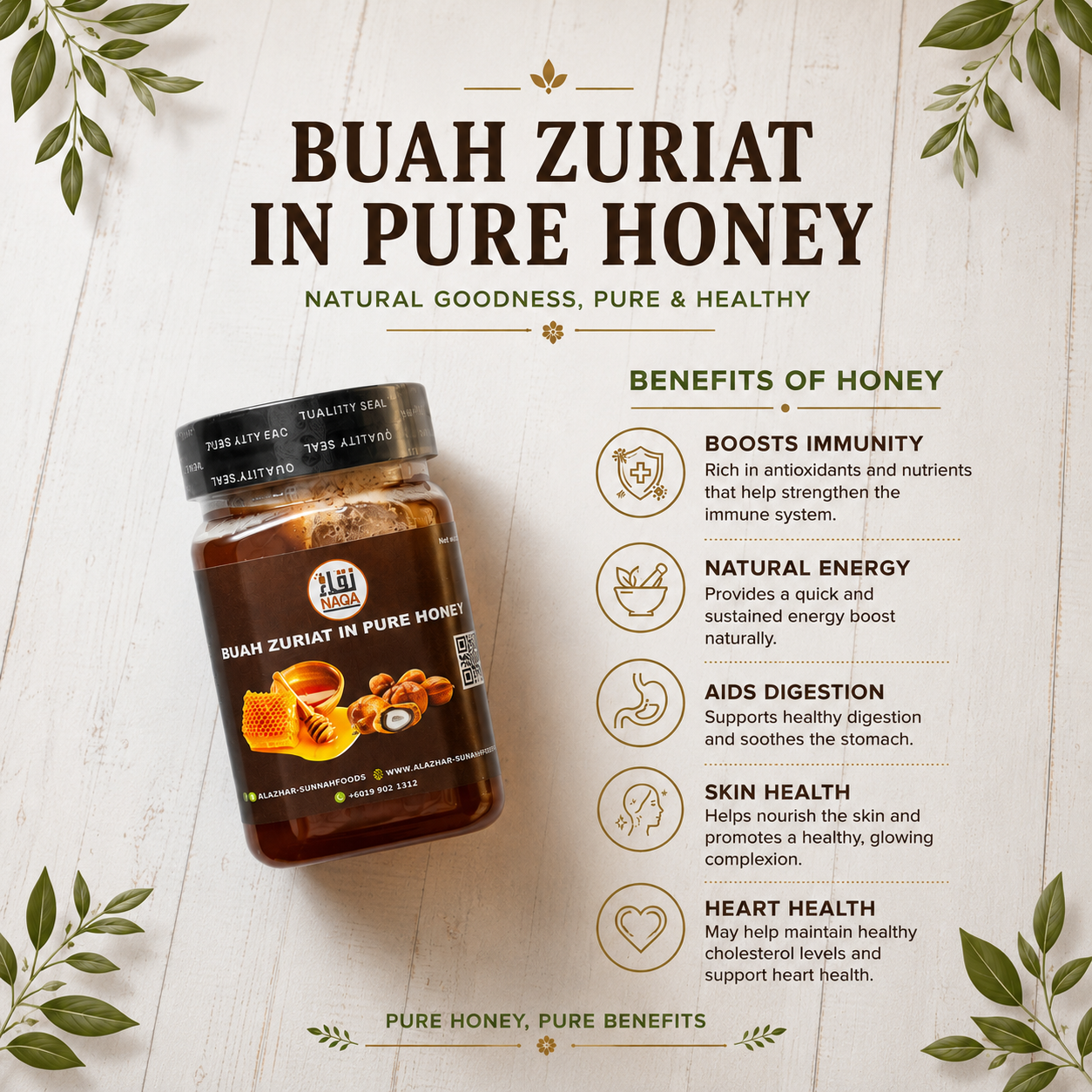 Bauh Zuriat Dalam Madu Asli