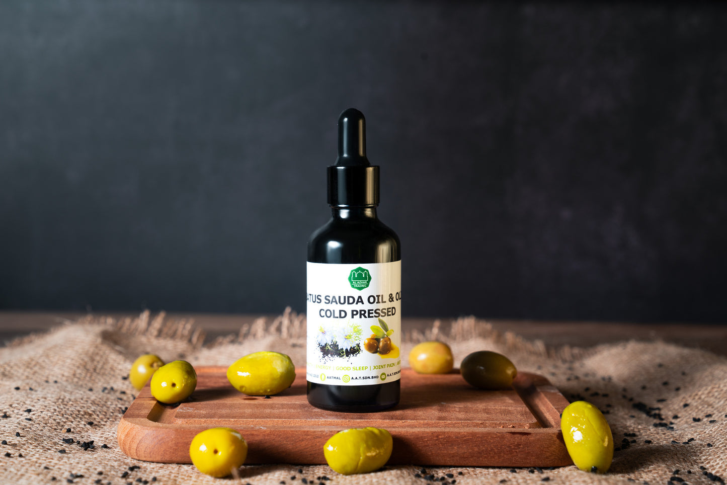 Habbatus Sauda Cold Pressed Oil with Olive Oil