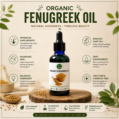 Fenugreek Oil Organic | Minyak Halba Organik - 50 ML