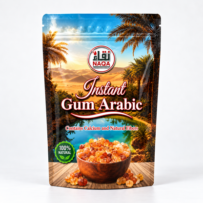 NAQA Instant Gum Arabic  100% Natural Acacia Gum
