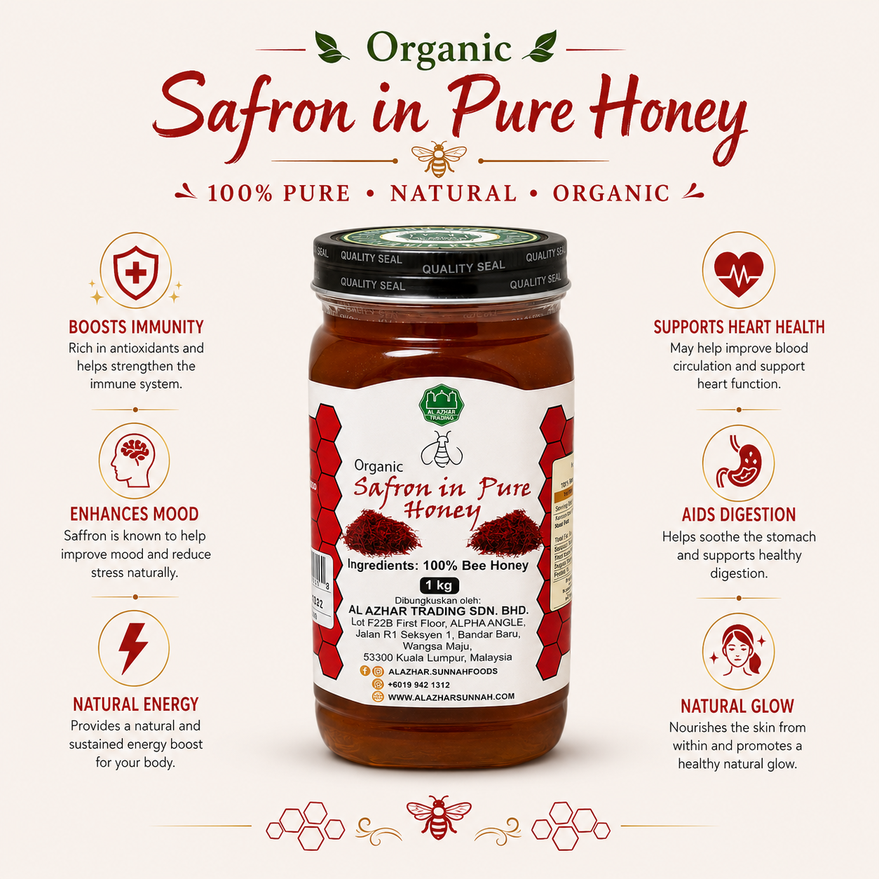 Saffron in Pure Honey