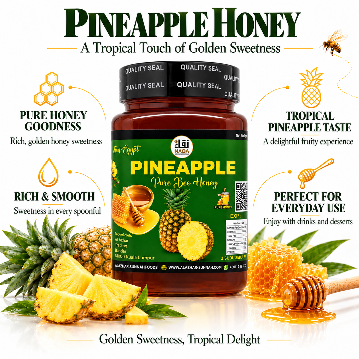 Pineapple Pure Bee Honey