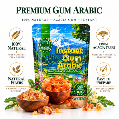 Instant Gum Arabic 100% Natural Acacia Gum