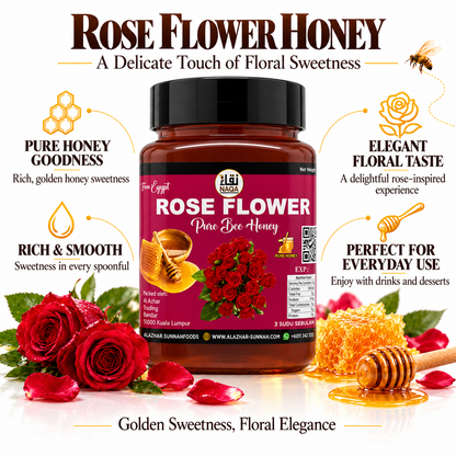 Rose Flower Pure Bee Honey