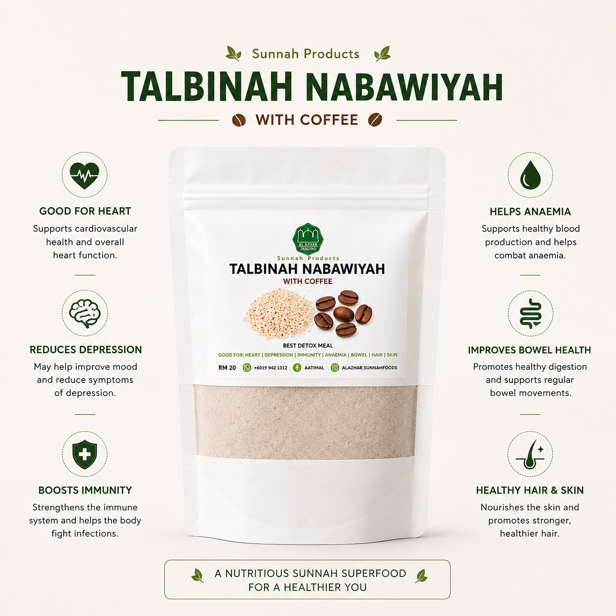Talbinah Nabawiah Dengan Kopi 300g